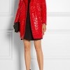 Miu Miu Double-Breasted Croc-Effect Faux Patent-Leather Coat  (£965)