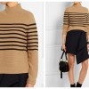 TOPSHOP UNIQUE Broadwick striped wool and cashmere-blend sweater £160