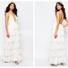 Fame And Partners Bridal Tiered Maxi Dress $466.00