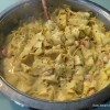 Tagliatelle s kozicama i mladim lukom