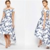 Chi Chi London Extreme High Low Printed Midi Dress €91.55