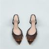 Mango Slingback Fringed Shoes (£70)