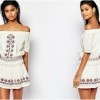 Tularosa Marietta Off Shoulder Embroidered Dress €190.13