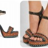 LANVIN EmbellLANVIN Embellished glittered leather platform sandals £1,185