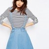 ASOS Denim Flippy Skirt with Braces €36.62