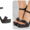 LANVIN Embellished leather platform sandals £790