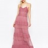 ASOS Premium Maxi Dress With Lace Tiers €91.55