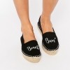 ASOS JELLY BEAN Beach Bum Slogan Espadrilles €25.35