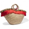 DOLCE &amp;amp; GABBANA Leather-trimmed embellished woven straw tote £1,550