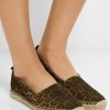 SAINT LAURENT Leopard-print brushed-suede espadrilles £265