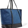 SEE BY CHLOÉ Textured leather-trimmed denim tote £240