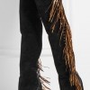 BRIAN ATWOOD Horsy metallic fringed suede over-the-knee boots