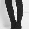 SAINT LAURENT Stretch-suede over-the-knee boots