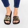 TheWhiteBrand Black Beach Please Slider Flat Sandals €25.35