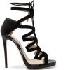 Jimmy Choo Dani black suede &amp;amp; clear PVC cut-out sandal