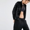 Missguided Velvet Bomber Jacket £25.00