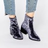 ASOS ROCCO Pointed Velvet Sock Boots