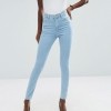 ASOS Ridley High Waist Skinny Jeans in Freya Light Stonewash Blue £28.00