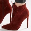 ASOS EDDIE Suede Pointed Lace Up Boots £55.00