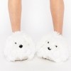 New Look White Fluffy Dog Slipper £12.99