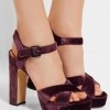 SAM EDELMAN Arlene velvet platform sandals £140