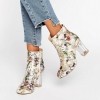 Public Desire Claudia Floral Clear Heeled Ankle Boots £39.99