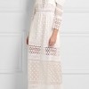 SELF-PORTRAIT Off-the-shoulder cotton-blend and guipure lace maxi dress £320