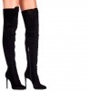 Le Silla Gossip black suede over the knee thigh-boots