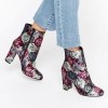 Dune Oxford Floral Heeled Ankle Boots £115.00