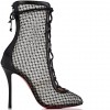 Christian Louboutin Hotero lace-up fishnet booties