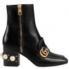 Gucci Leather mid-heel ankle boot $ 1,590