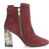 Faith Boston Zip Marble Detail Heeled Ankle Boot $113.00