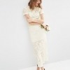 ASOS BRIDAL Lace Burn Out Maxi Dress £250.00