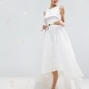 ASOS BRIDAL High Crop Lace Maxi Dress £180.00