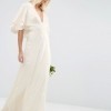 ASOS BRIDAL Flutter Sleeve Panelled Maxi Dress £120.00