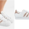 ADIDAS ORIGINALS Superstar metallic-trimmed leather sneakers£75