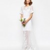 ASOS BRIDAL Delicate Lace And Pearl Maxi Dress £250.00