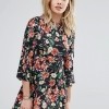 Mango Floral Ruffle Sleeve Smock Dress $76.00