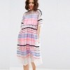 ASOS SALON Fluro Stripe Smock Dress £85.00