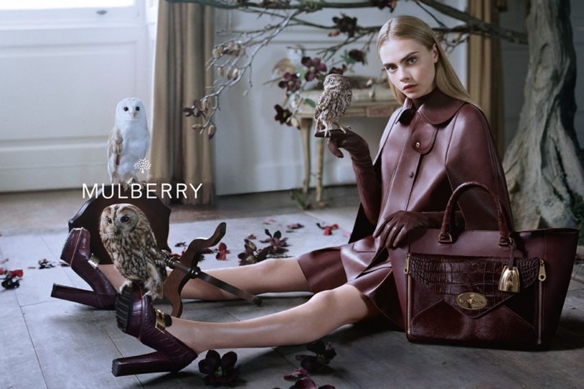 Cara Delevingne za Mulberry