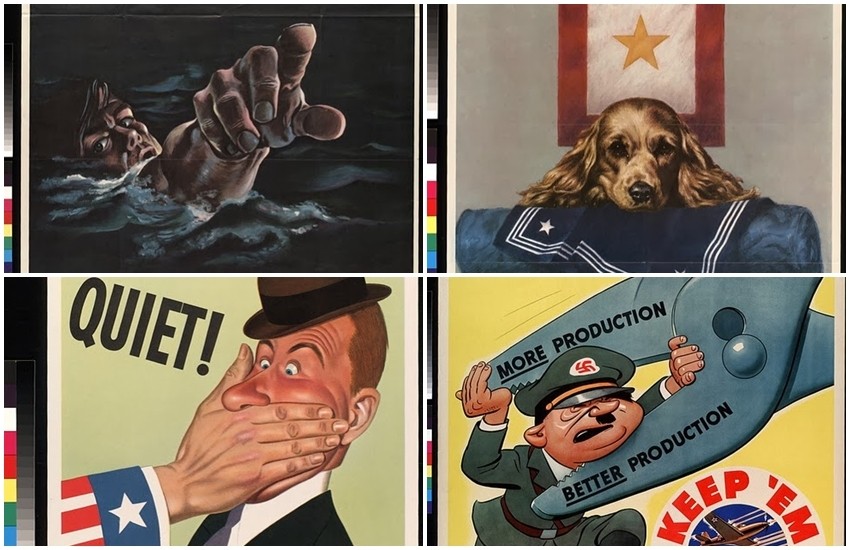 Vintage Americki Propagandni Plakati Iz Drugog Svjetskog Rata