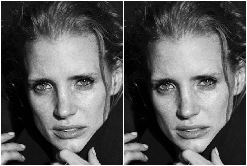 Jessica Chastain by Peter Lindbergh