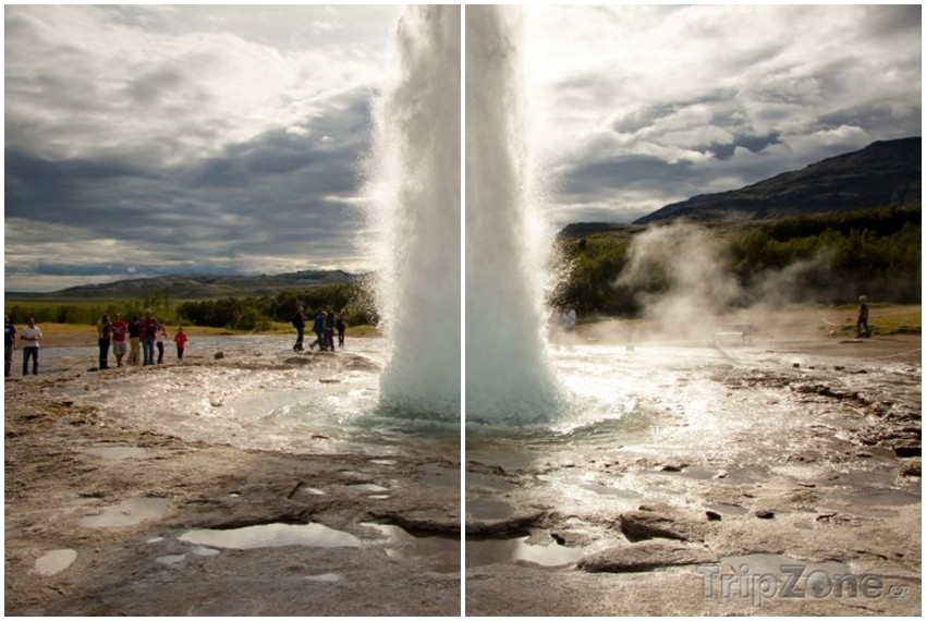 Strokkur gejzir, Island