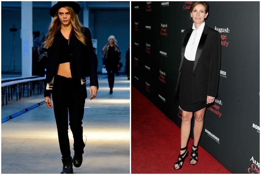 Cara Delevingne  i Julia Roberts