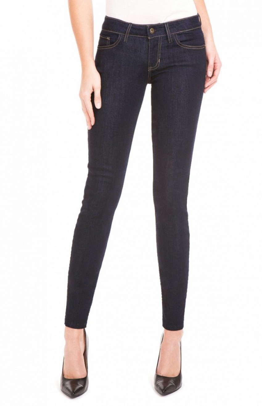 Guess Power Skinny Low-Rise Denim Leggings ($79) in Silicone Rinse