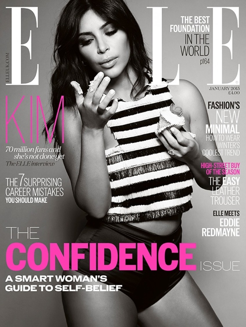 Kim Kardashian za Elle UK