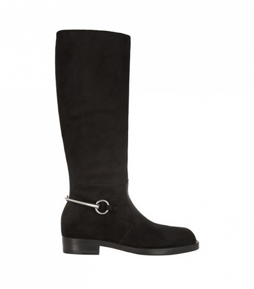 Gucci Horsebit-Detailed Nubuck Knee Boots