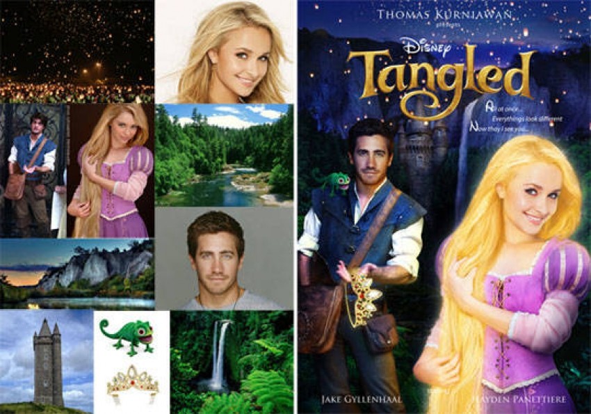 ayden Panettiere kao Rapunzel i Jake Gyllenhaal kao Flyn Rider u animiranom filmu Tangled.