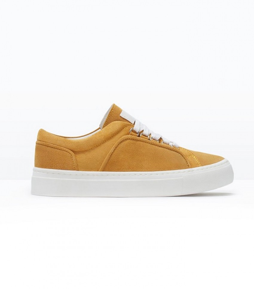 Zara Suede Plimsoll Sneakers ($80)