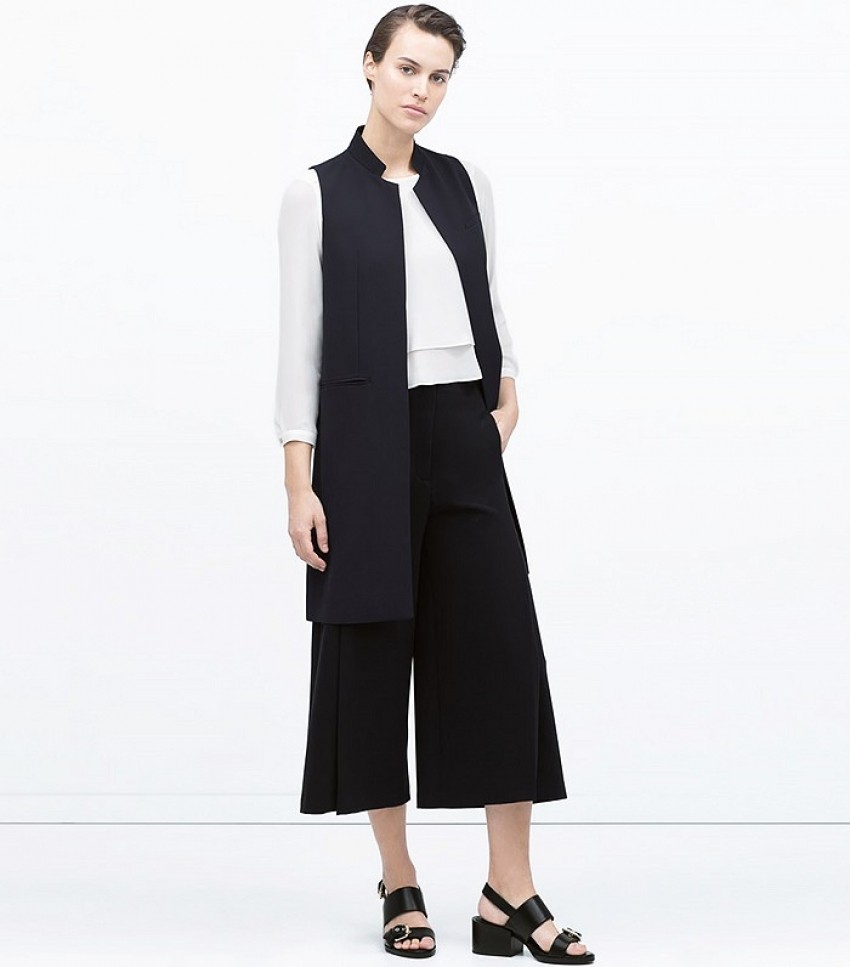 Zara Long Tailored Waistcoat ($100)